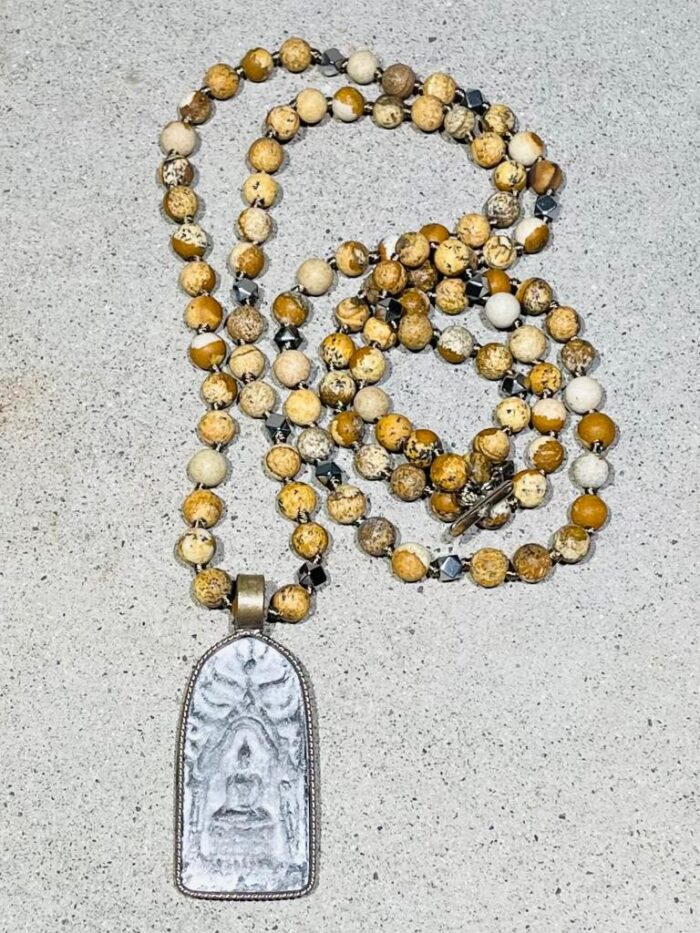 BUDDHA 65 necklace Picture Jasper