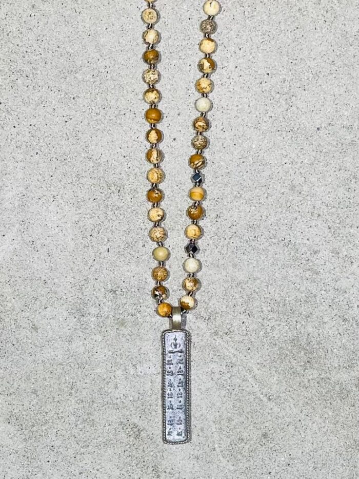 BUDDHA 51 necklace Picture Jasper stone - Image 2