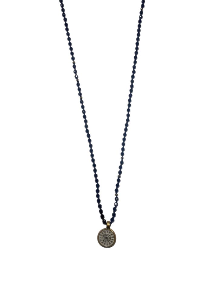 BUDDHA 10 necklace crystal black gold - Image 2