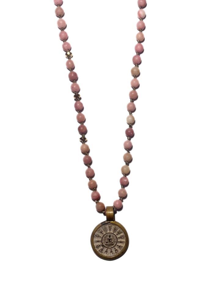 BUDDHA 10 necklace Pink gold