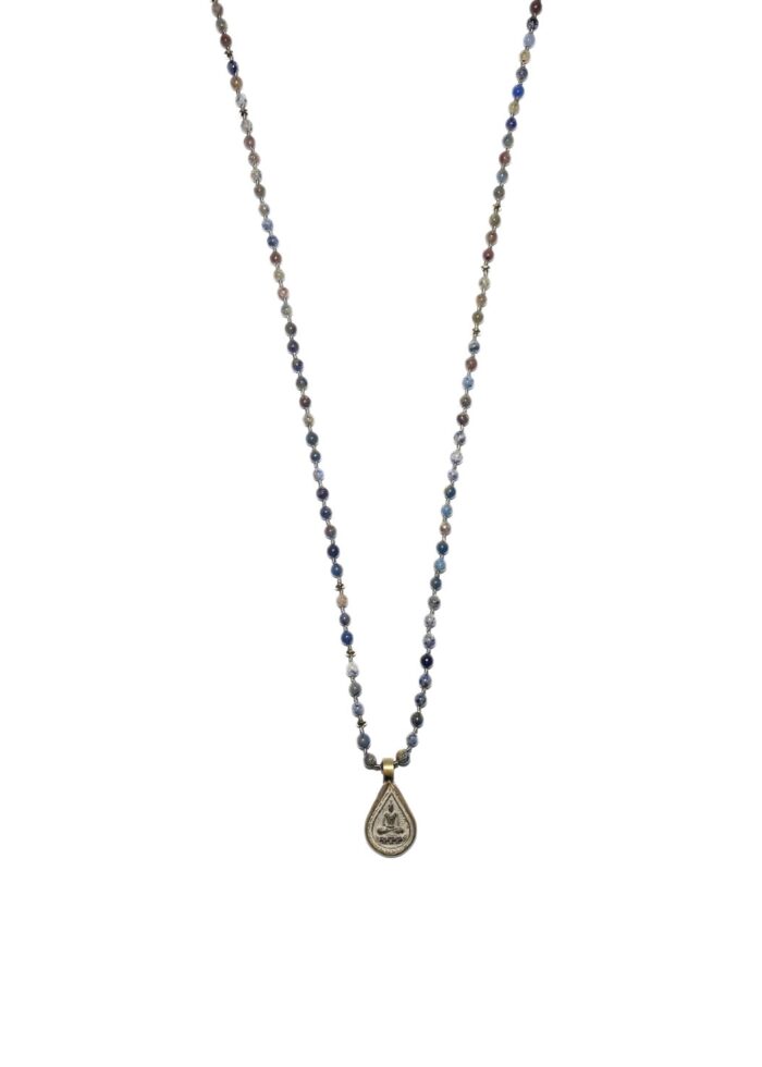 BUDDHA 14 necklace blue gold - Image 2