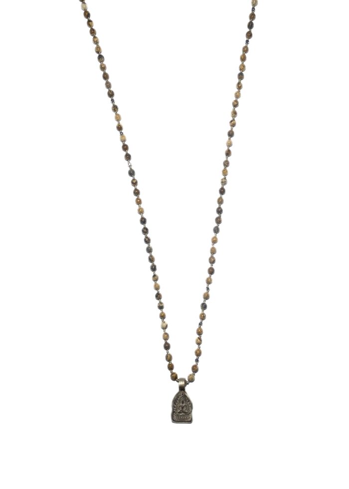 BUDDHA 3 necklace Jasper silver - Image 2