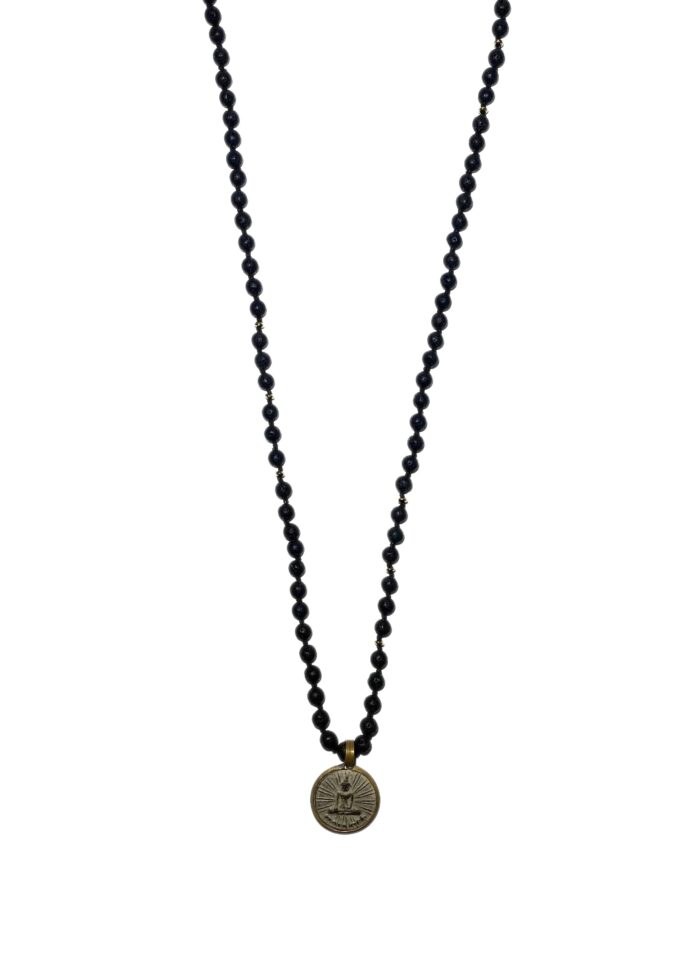 BUDDHA 32 lava necklace gold - Image 2