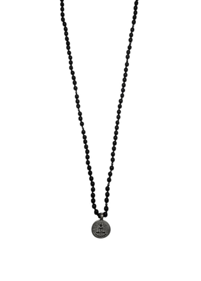 BUDDHA 32 lava necklace silver - Image 2