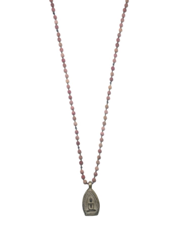 BUDDHA 36 necklace Pink silver - Image 2