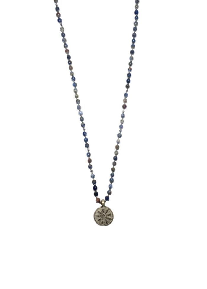 BUDDHA 410 necklace blue silver - Image 2