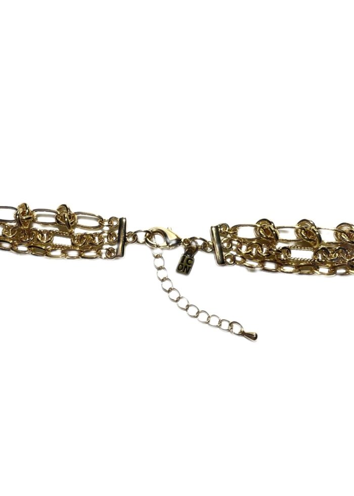 KNOT 3 LAYER necklace silver - Image 2
