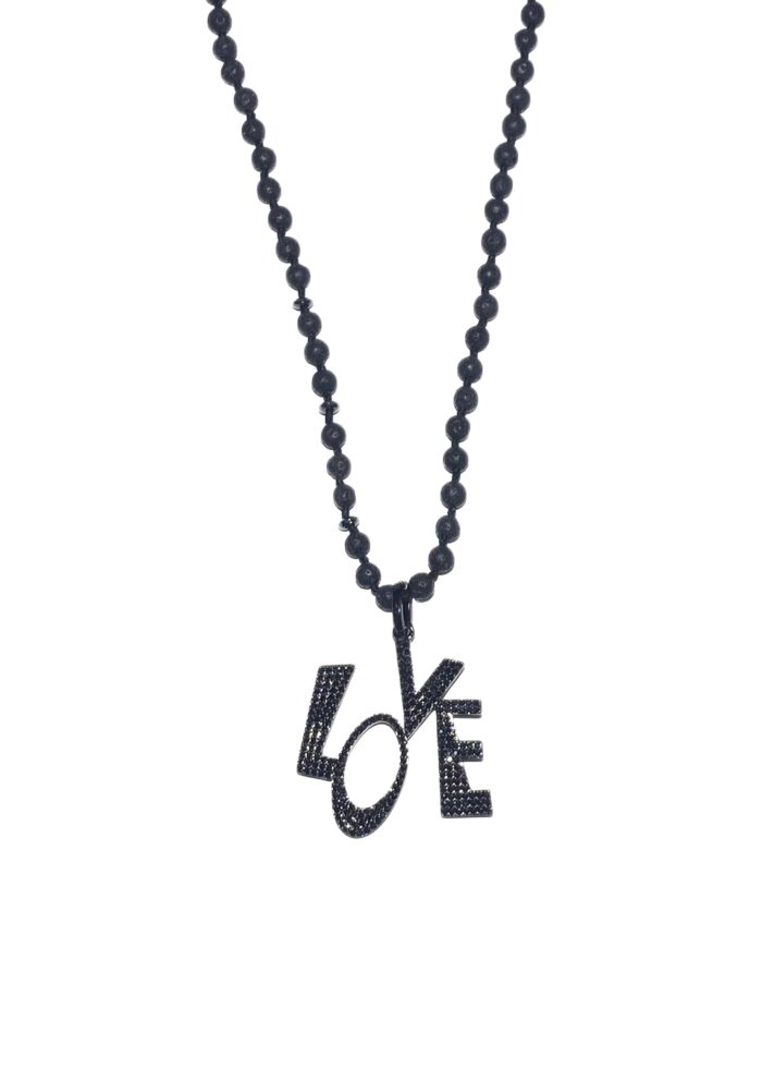 LOVE LAVA necklace black